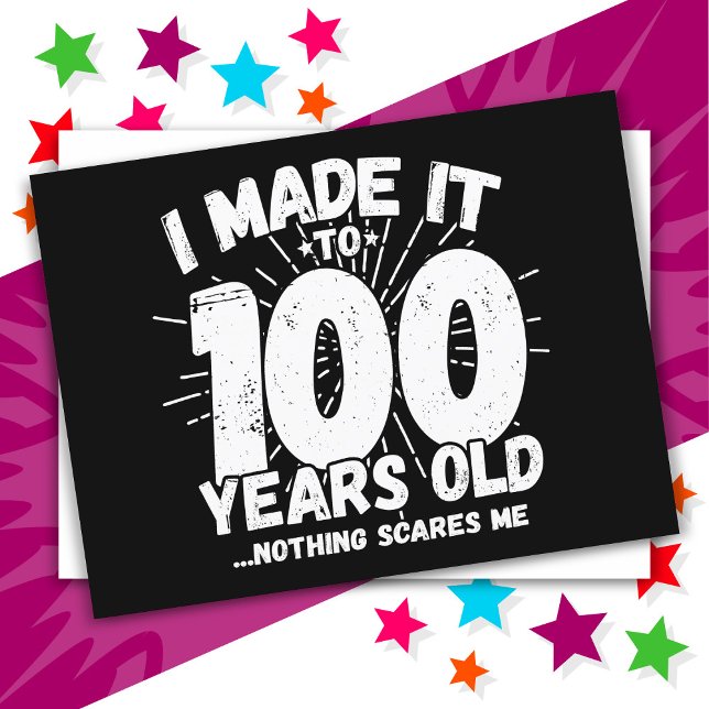 100 Year Old Sarcastic Meme Funny 100th Birthday Postcard (Creator Uploaded)