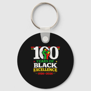 100 Years Black Excellence Centennial Key Ring