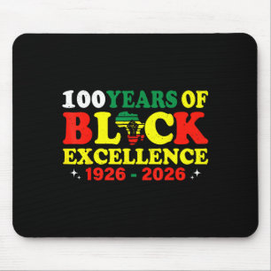 100 Years Black Excellence History Artwork Mouse Mat