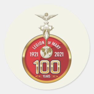 100 years Legion of Mary, Legion of Mary Classic Round Sticker