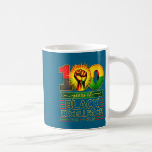 100 years of black excellence centennial black coffee mug