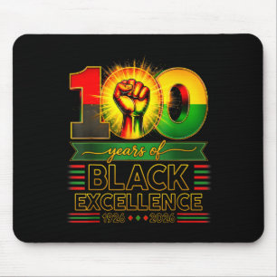 100 Years Of Black Excellence Centennial Black His Mouse Mat