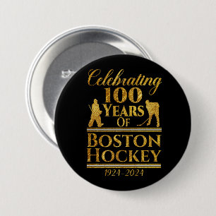 100 Years Of Boston Hockey 7.5 Cm Round Badge