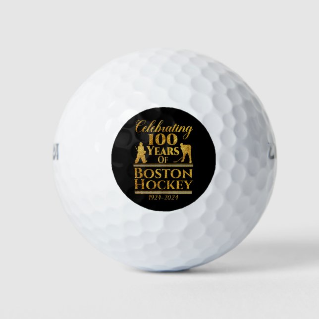 100 Years Of Boston Hockey Golf Balls (Front)