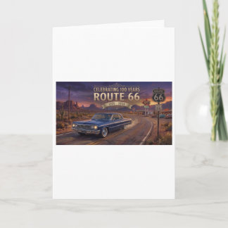 100 Years Of Route 66 Card