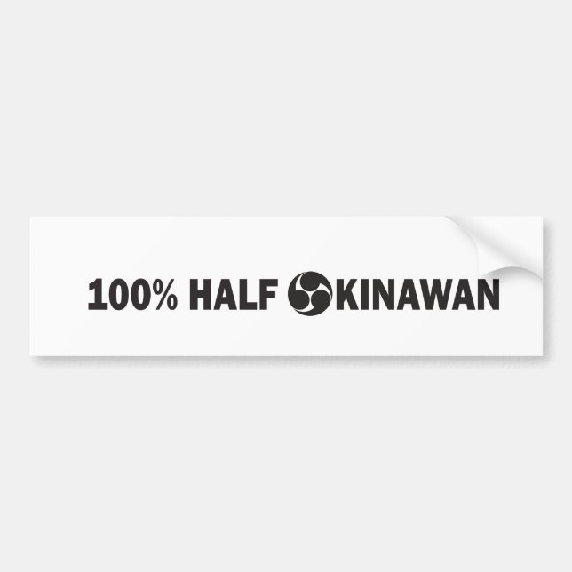 100PercentHalfOkinawan.pdf Bumper Sticker (Front)