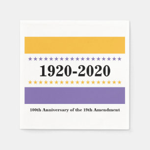 100th Anniversary 19th Amendment Set of 50 Napkin