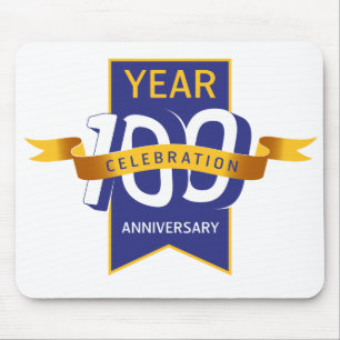 100th_anniversary_logo mouse mat