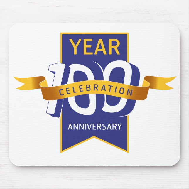 100th_anniversary_logo mouse mat (Front)