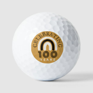 100th Anniversary Modern Design Golf Balls