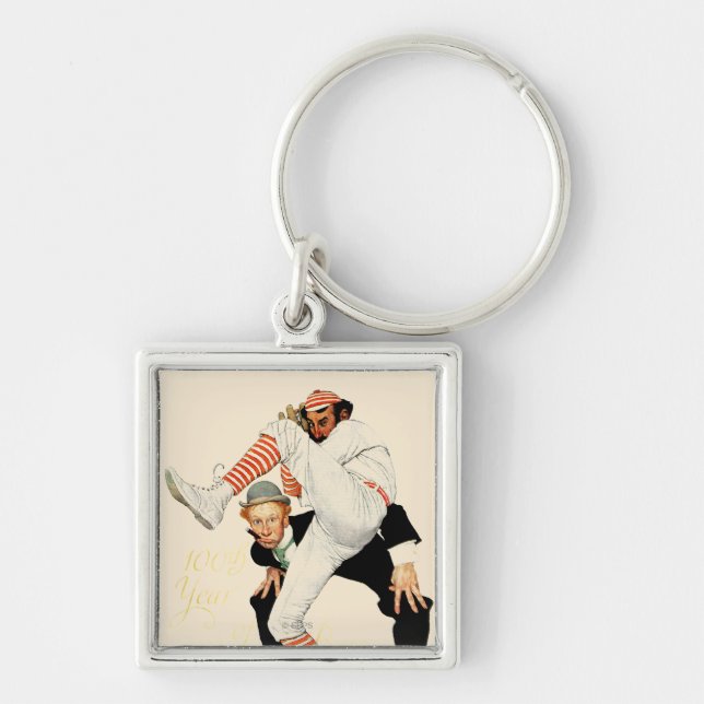 100th Anniversary of Baseball Key Ring (Front)