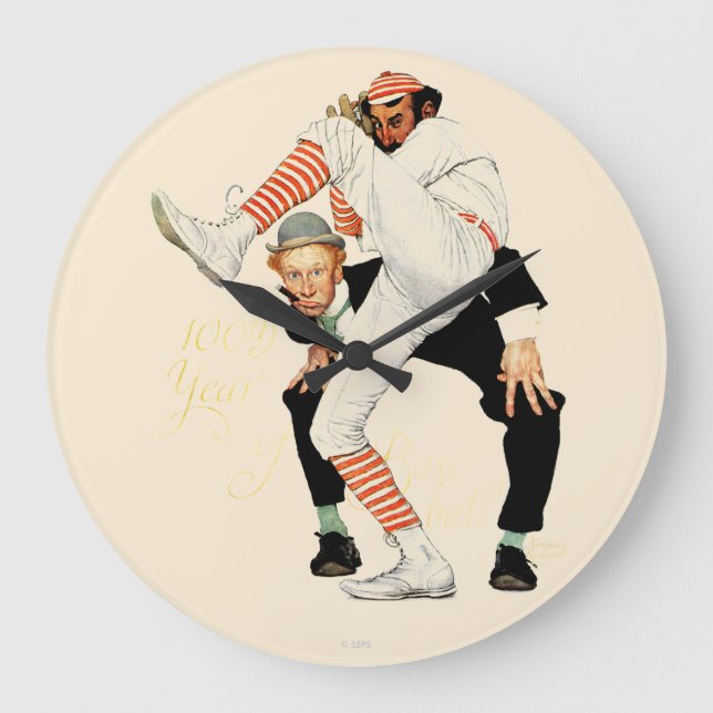 100th Anniversary of Baseball Large Clock (Front)