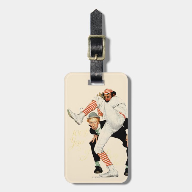 100th Anniversary of Baseball Luggage Tag (Front Vertical)