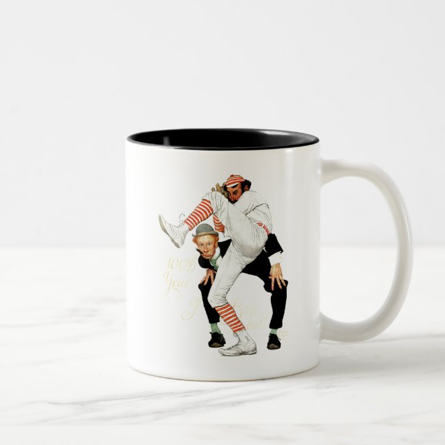 100th Anniversary of Baseball Two-Tone Coffee Mug (Right)