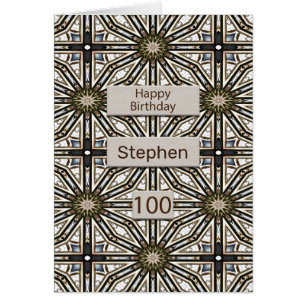 100th Birthday Abstract Mandala Design