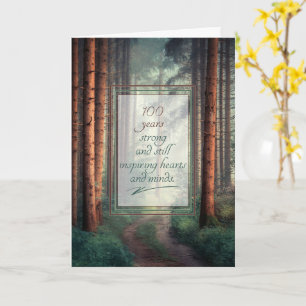 100th Birthday and Still Inspiring Hearts and Mind Card