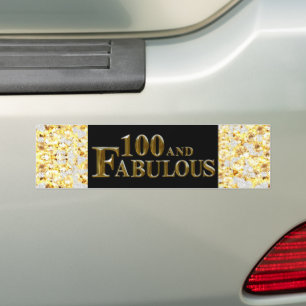 100th Birthday  Bumper Sticker