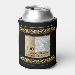 100th Birthday Celebration Photo Can Cooler
