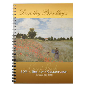 100th Birthday Celebration with Monet Guest Book