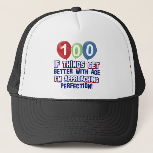 100th birthday designs trucker hat
