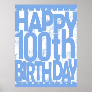 100th Birthday Gift Poster