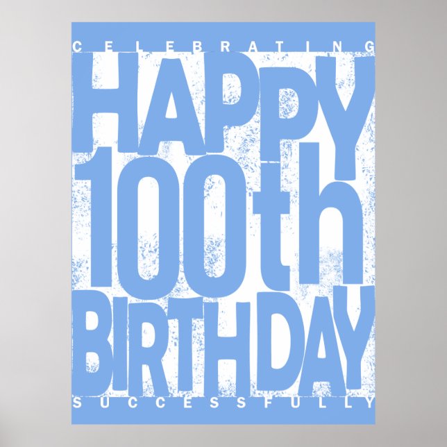 100th Birthday Gift Poster (Front)