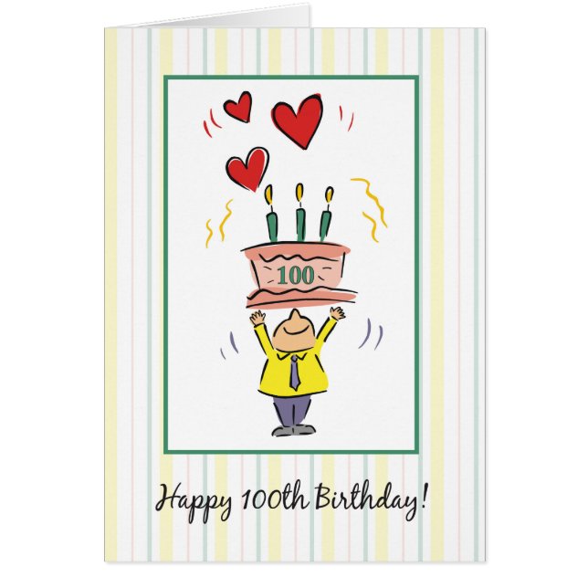 100th Birthday Hearts (Front)