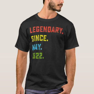 100th Birthday Legendary Since May 1922 100 Years T-Shirt