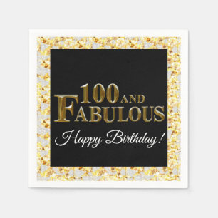 100th Birthday Napkin