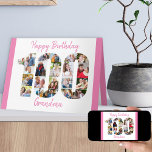100th Birthday Number 100 Cutout Photo COllage Card<br><div class="desc">Say Happy Birthday to someone special with a unique photo card. The photo template is set up for you to add your photos, working from the top of each number. You can also edit the name from grandma, to nana, mom, great grammie or a person's name - whatever you wish....</div>