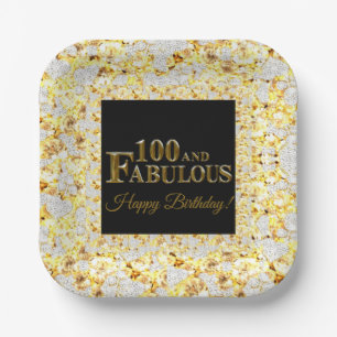 100th Birthday Paper Plate