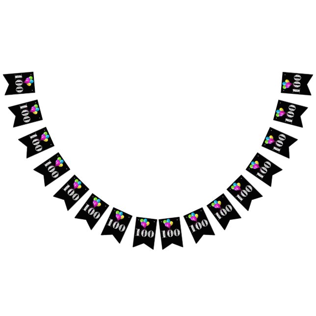 100th birthday party balloons bunting  (All)