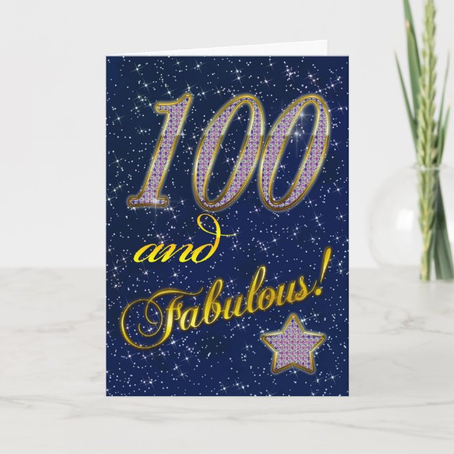 100th Birthday party Invitation (Front)