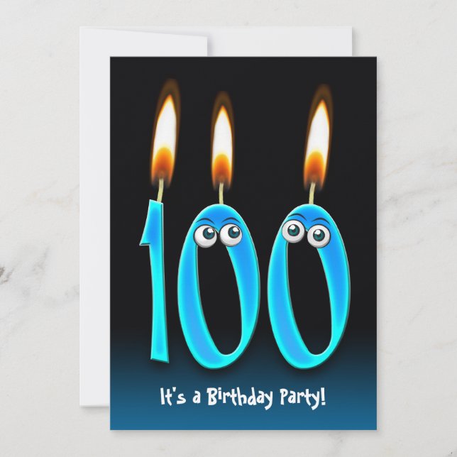 100th Birthday Party Invitation (Front)