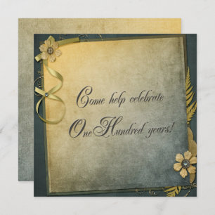 100th Birthday Party Invitation