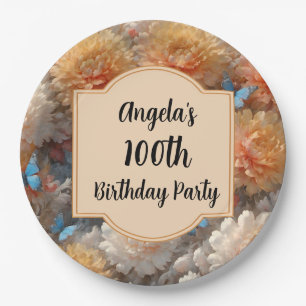 100th Birthday Party Paper Plate