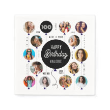 100th Birthday Photo Balloons