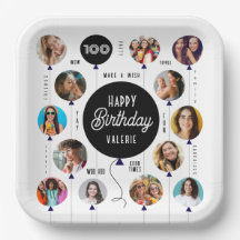 100th Birthday Photo Balloons