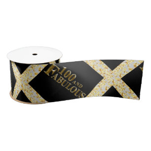 100th Birthday Satin Ribbon