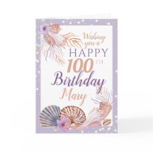 100th Birthday Seashell Coral