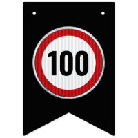 100th Birthday Speed Limit Sign