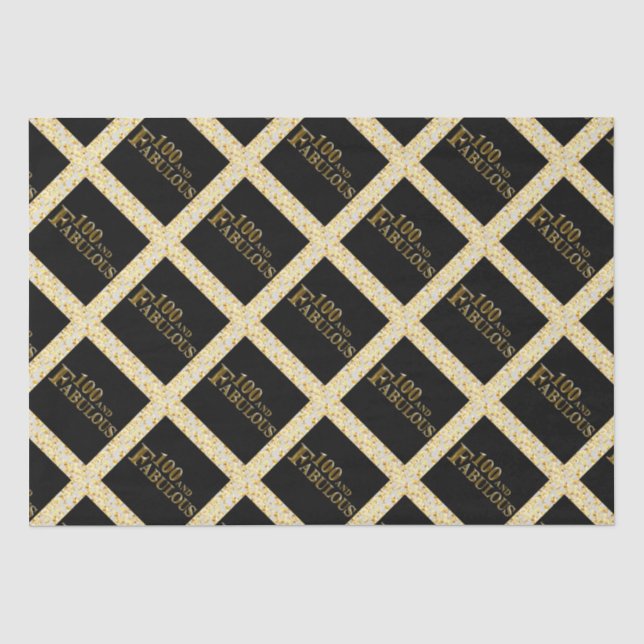 100th Birthday  Tissue Paper (Front)