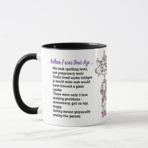 100th Birthday When I was Your Age EDIT ANY AGE Mug