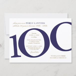100th Business Anniversary Invitation