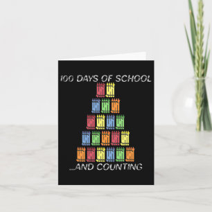 100th Day 100 Days Of School Crayons Tally Card