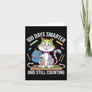 100th Day Funny Outfit Teacher & Student 100 D Card