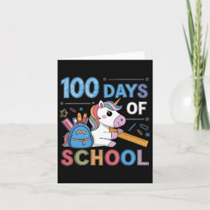 100th Day Funny Outfit Teacher & Student 100 D Card