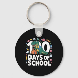 100th Day Funny Outfit Teacher & Student 100 D Key Ring
