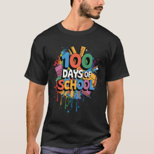100th Day Funny Outfit Teacher & Student 100 D T-Shirt