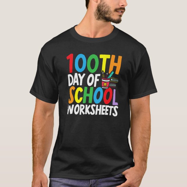 100th Day Grade School Teacher  1 T-Shirt (Front)